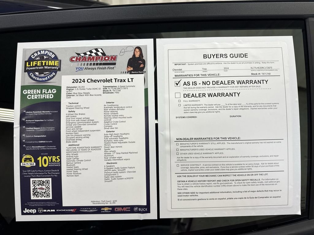 Certified 2024 Chevrolet Trax LT w/ Driver Confidence Package image 44