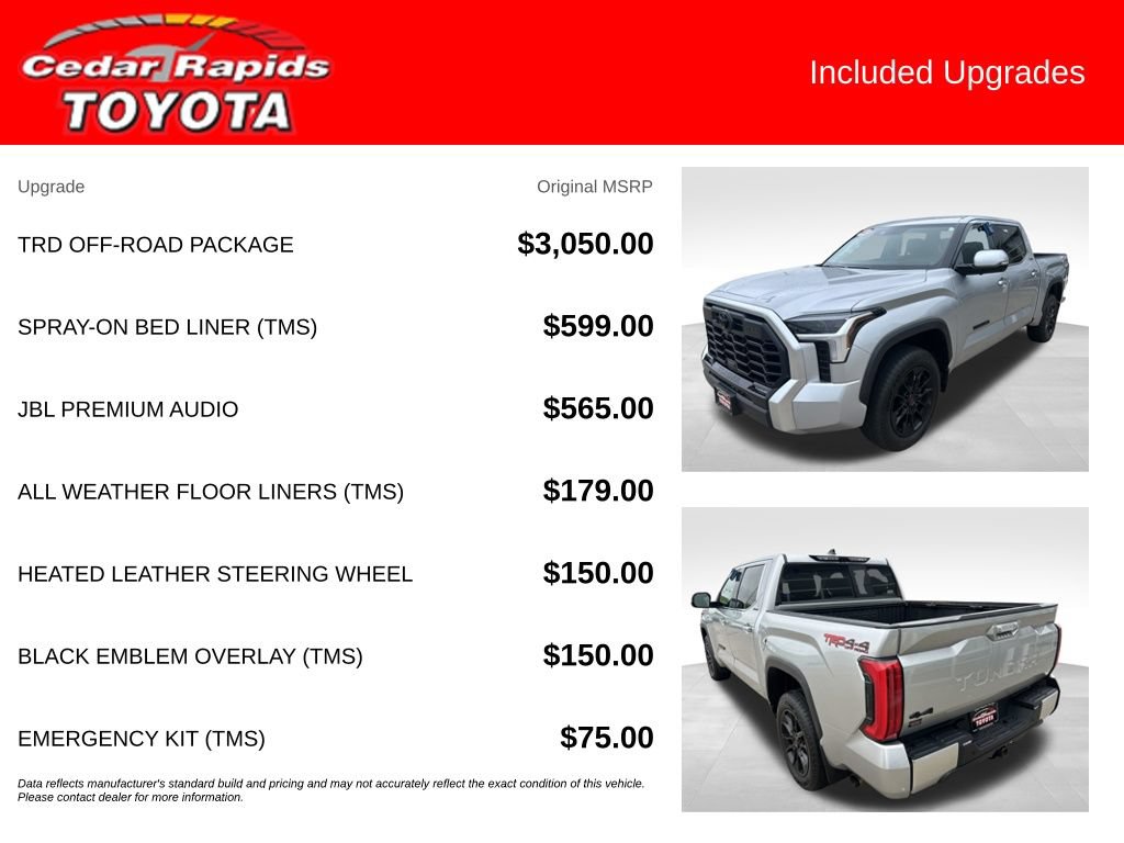 Used 2023 Toyota Tundra Limited w/ TRD Off-Road Package AWD/4WD image 6