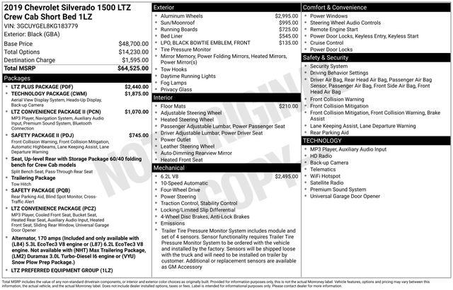 Used 2019 Chevrolet Silverado 1500 LTZ w/ LTZ Plus Package image 6