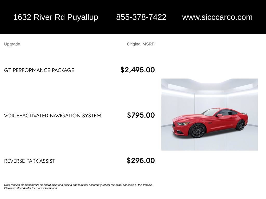 Used 2015 Ford Mustang GT Premium w/ GT Performance Package RWD image 5