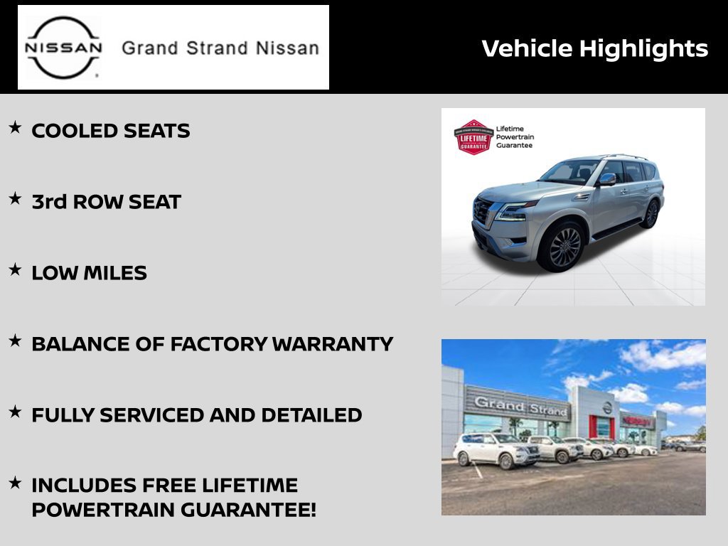 Certified 2023 Nissan Armada Platinum w/ Captain's Chairs Package AWD/4WD image 8