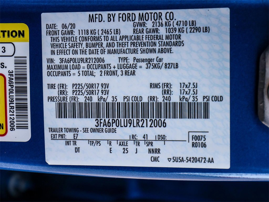 Used 2020 Ford Fusion SE image 32