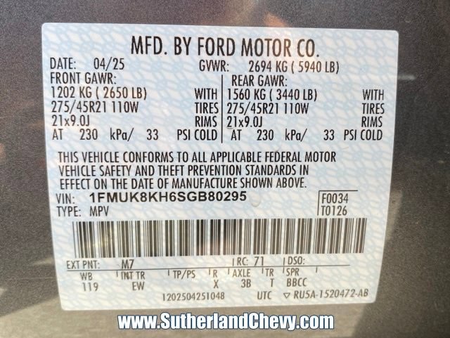 Used 2025 Ford Explorer ST-Line w/ ST-Line Street Pack AWD/4WD image 54