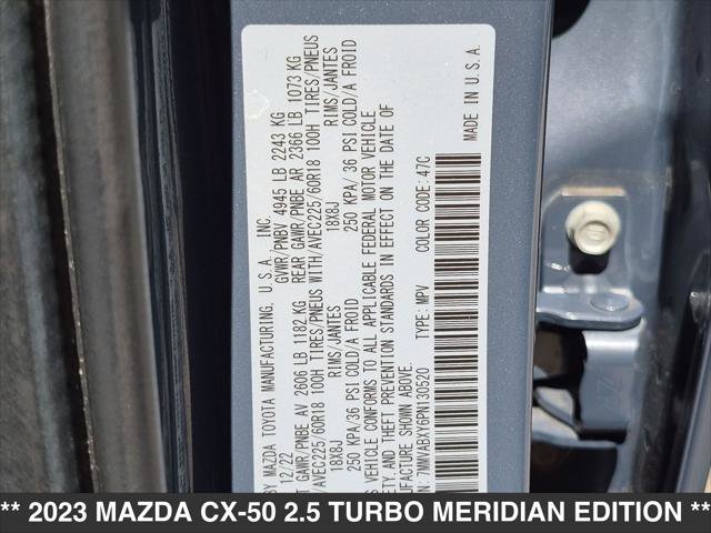 Certified 2023 MAZDA CX-50 Meridian Edition w/ Cargo Package AWD/4WD image 25