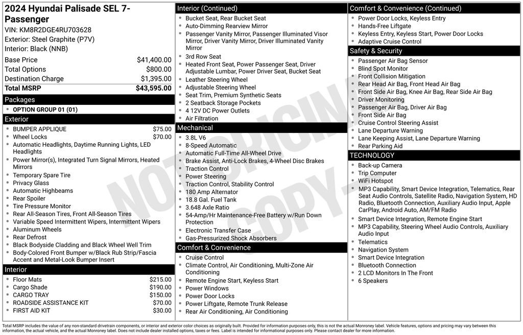 Certified 2024 Hyundai Palisade SEL AWD/4WD image 5