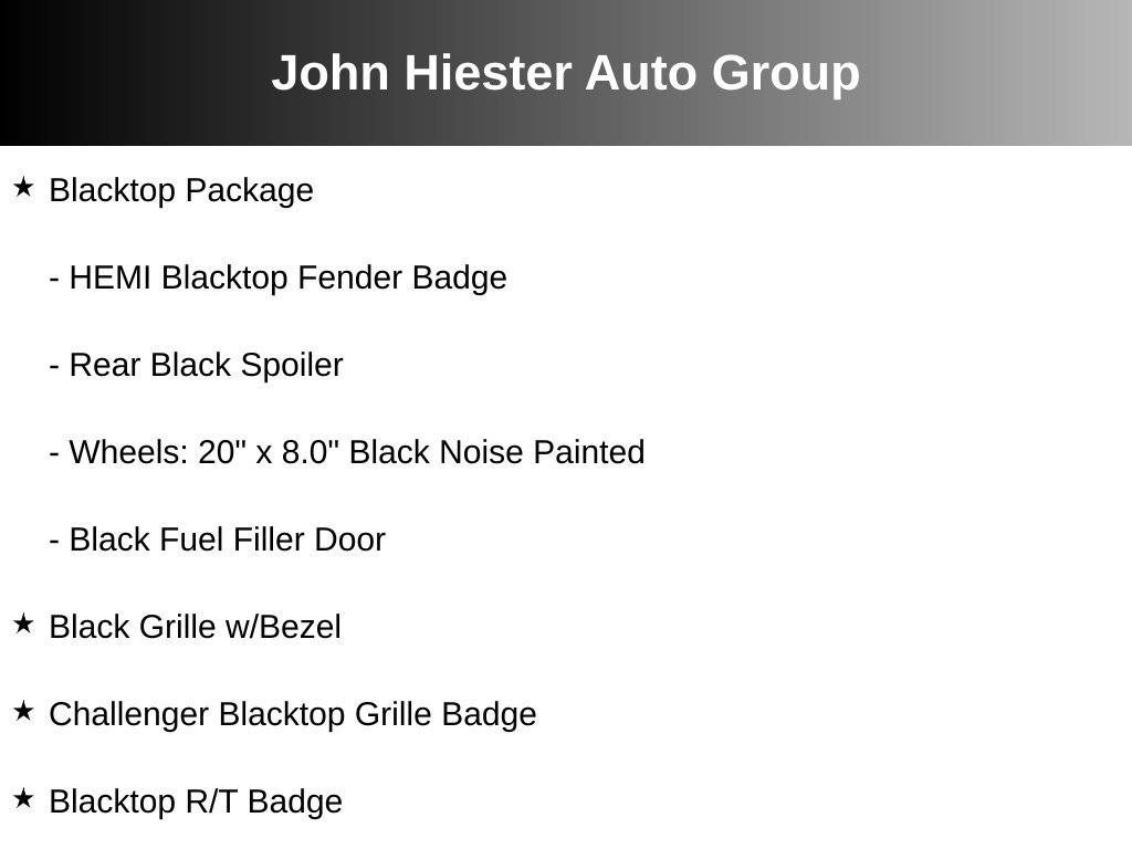 Used 2019 Dodge Challenger R/T w/ Blacktop Package RWD image 20