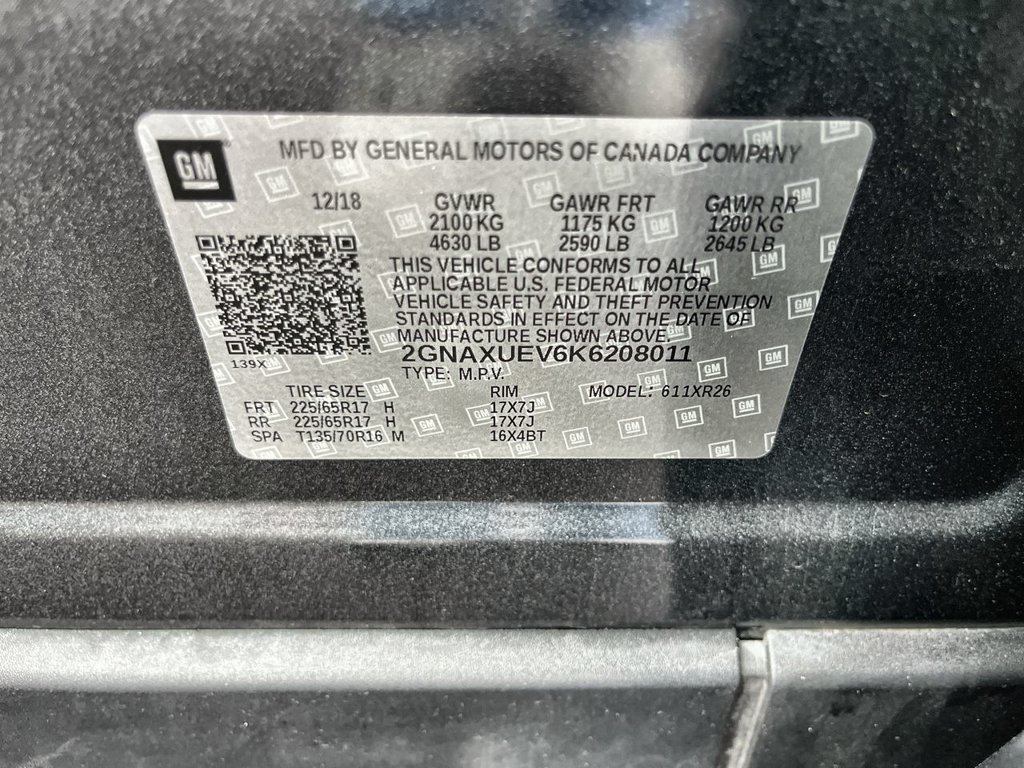 Certified 2019 Chevrolet Equinox LT AWD/4WD image 32