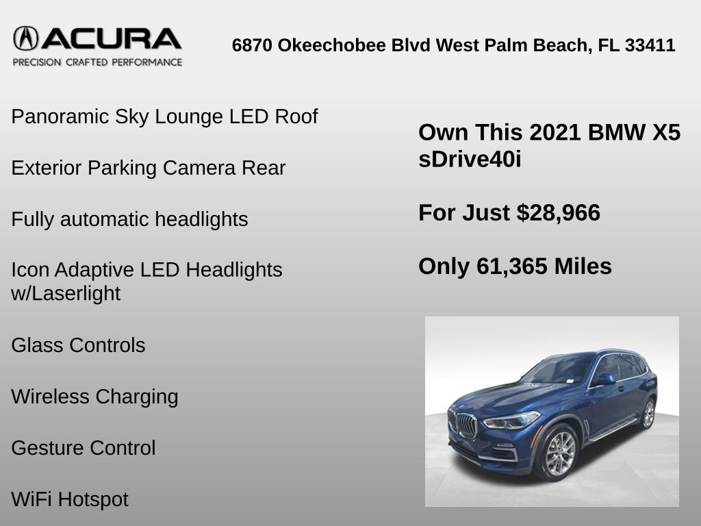 Used 2021 BMW X5 sDrive40i w/ Executive Package RWD image 24