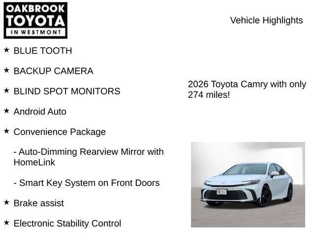 Certified 2026 Toyota Camry SE w/ Convenience Package image 7
