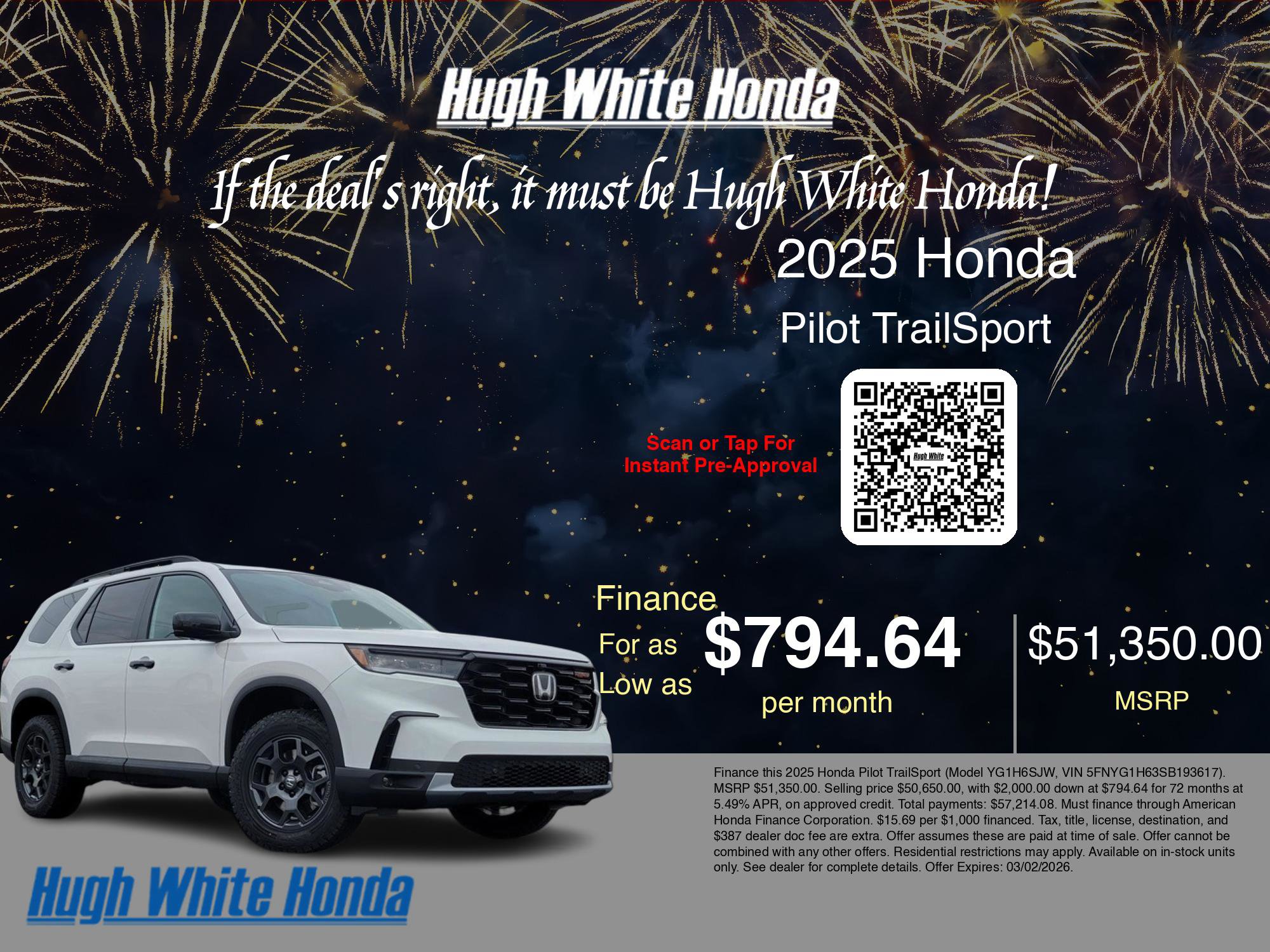 New 2025 Honda Pilot TrailSport image 7