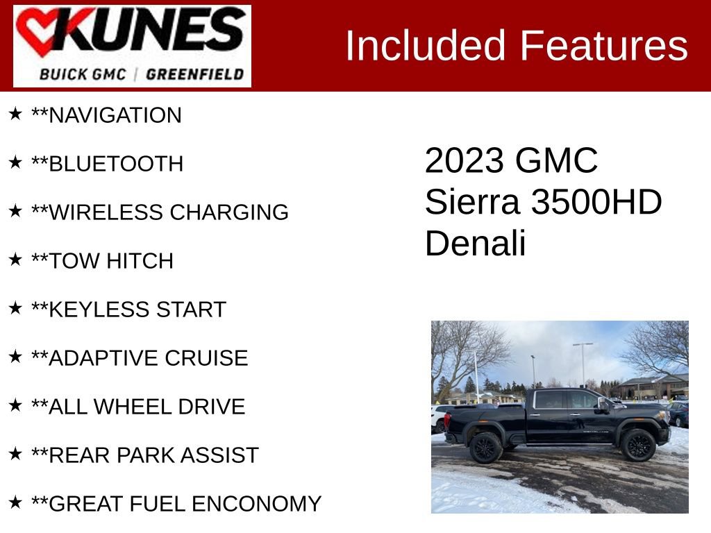 Used 2023 GMC Sierra 3500 Denali w/ Denali Black Diamond Edition image 3