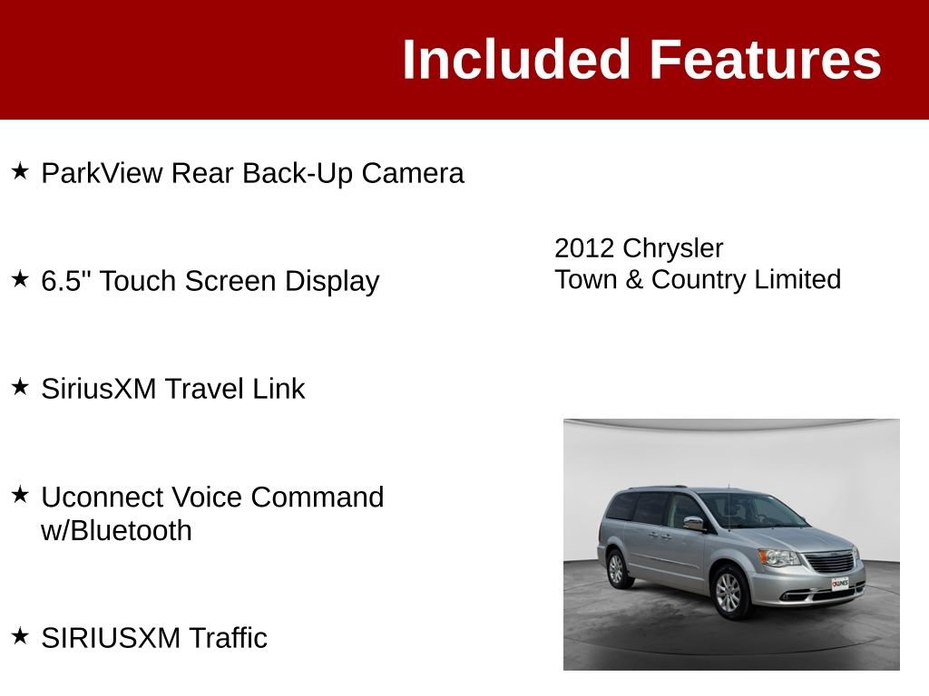Used 2012 Chrysler Town & Country Limited FWD image 4