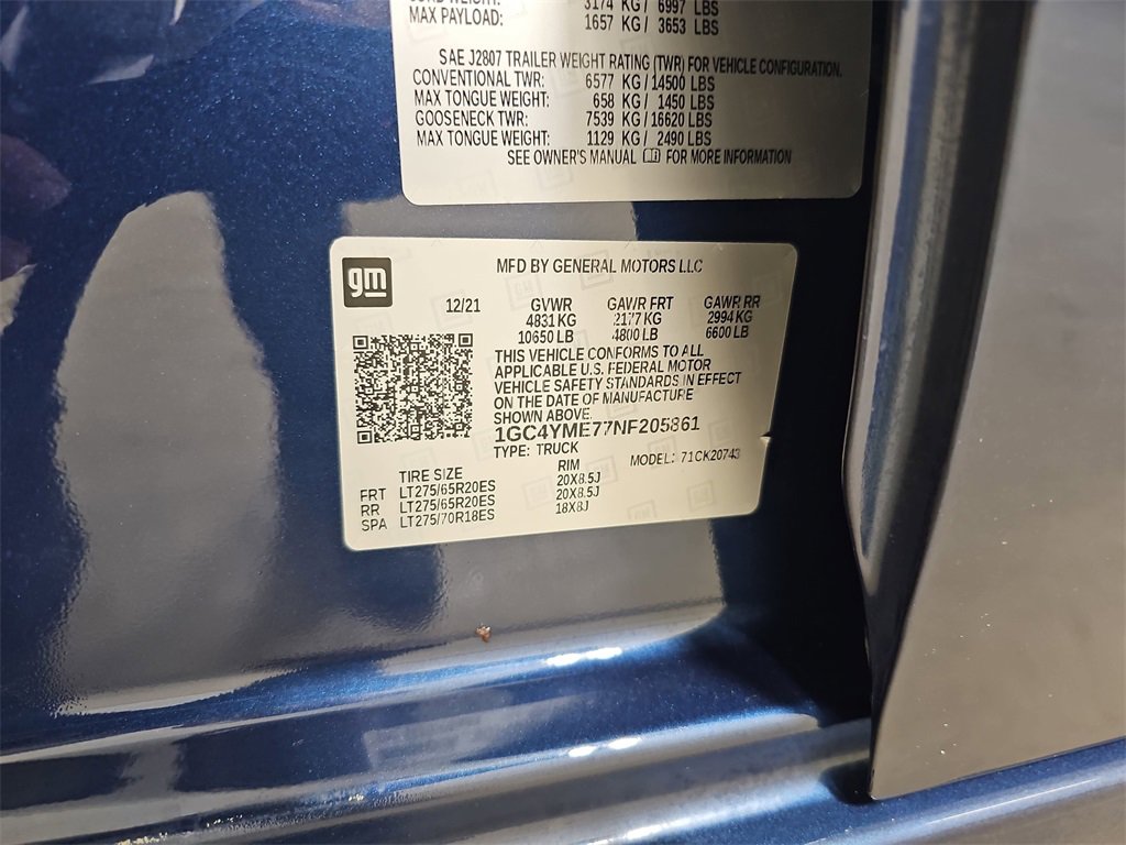 Certified 2022 Chevrolet Silverado 2500 Custom w/ Custom Value Package image 40