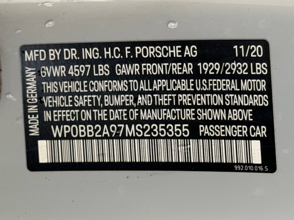 Certified 2021 Porsche 911 AWD/4WD image 27