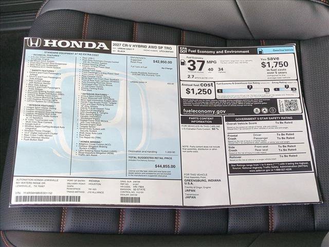 New 2027 Honda CR-V Sport Touring image 18
