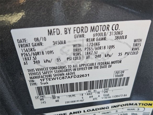 Used 2010 Ford F150 2WD SuperCrew image 11