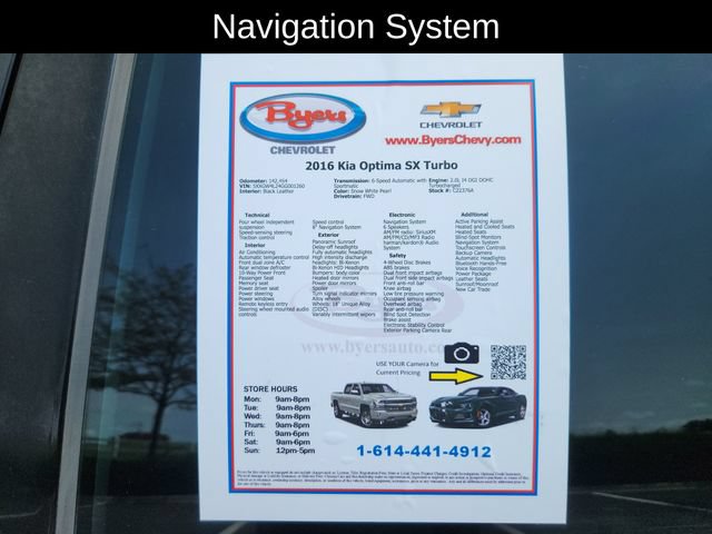 Used 2016 Kia Optima SX w/ Launch Edition Package FWD image 12