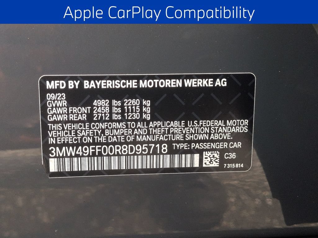 Used 2024 BMW M340i xDrive w/ Premium Package AWD/4WD image 33