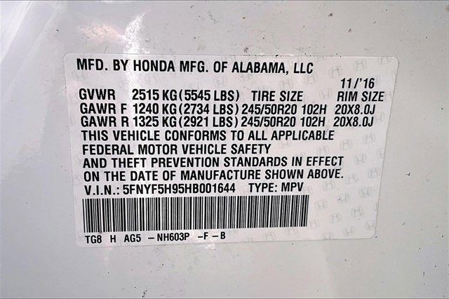 Used 2017 Honda Pilot Touring image 16