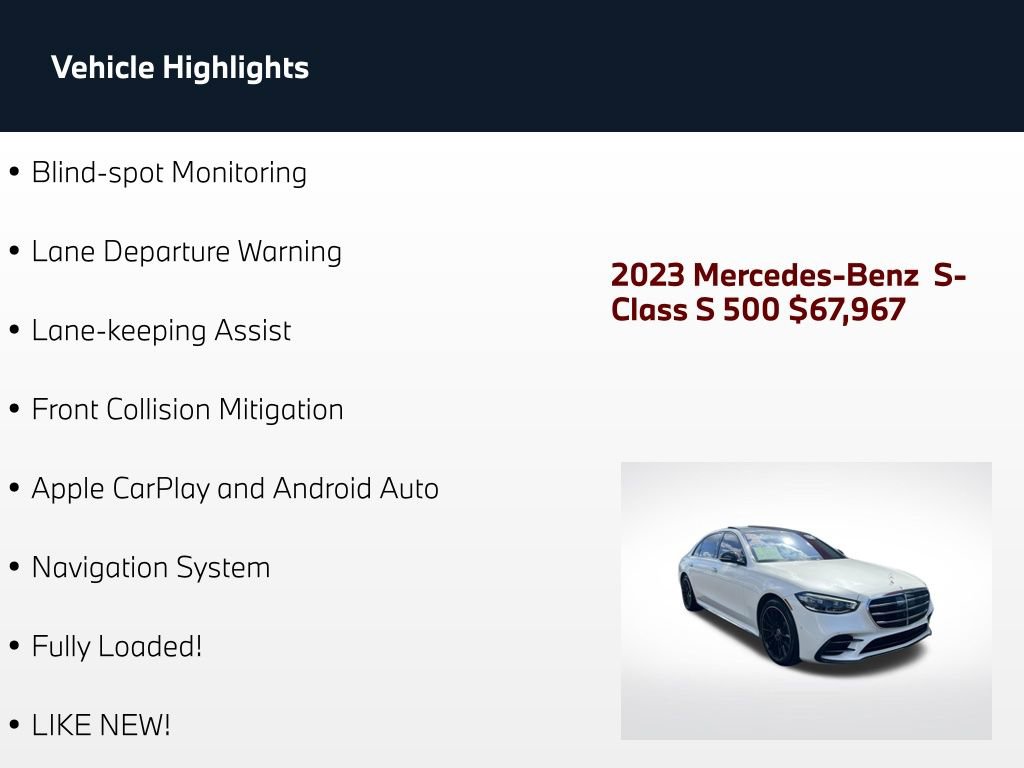 Used 2023 Mercedes-Benz S 500 4MATIC image 4