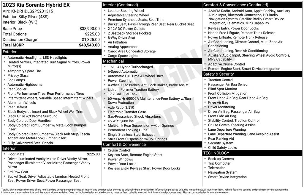 Used 2023 Kia Sorento EX image 6