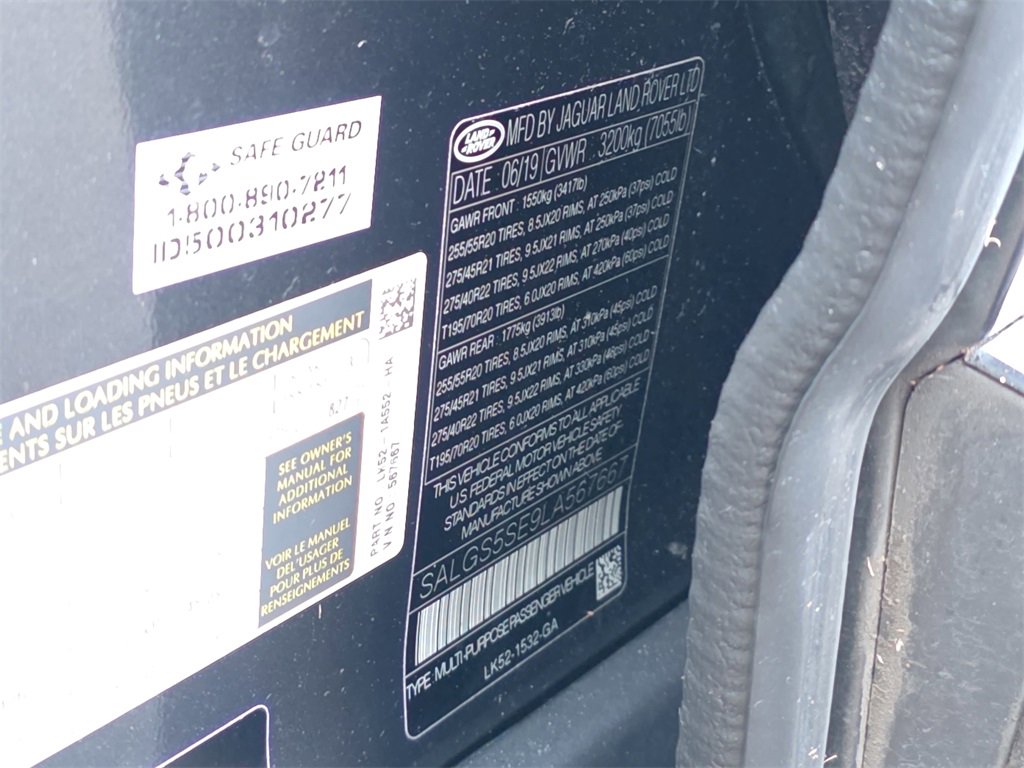 Used 2020 Land Rover Range Rover Long Wheelbase HSE image 41