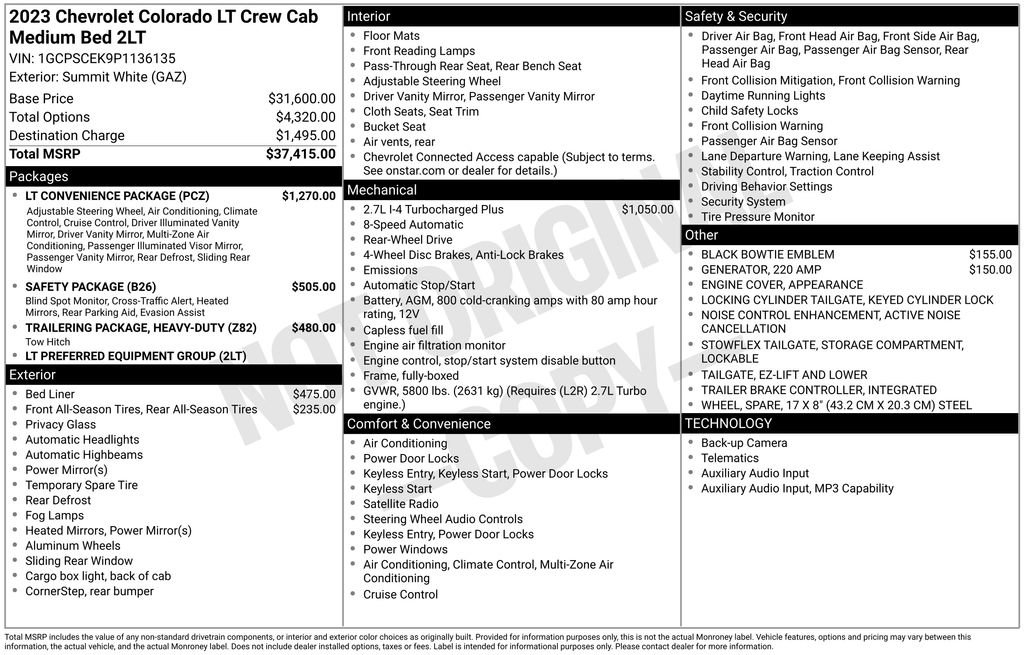 Used 2023 Chevrolet Colorado LT w/ LT Convenience Package RWD image 5