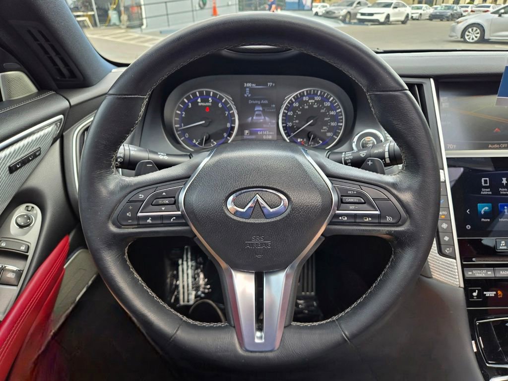 Used 2018 INFINITI Q60 Red Sport 400 w/ Sensory Package 3.0T Sport RWD image 27