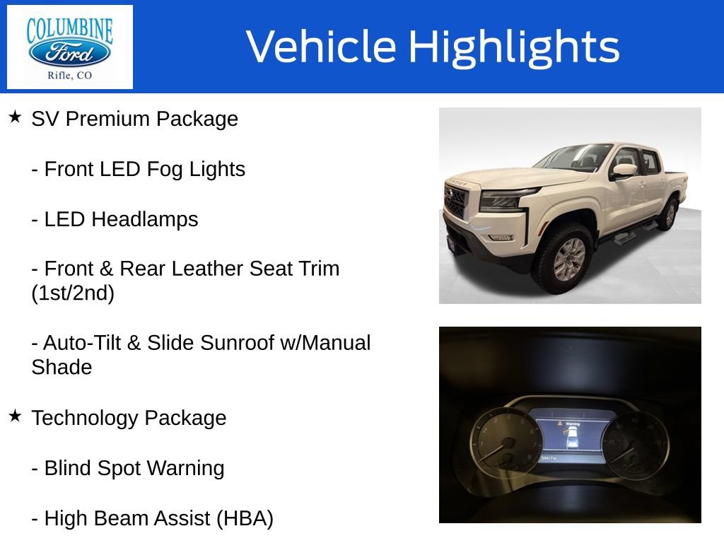 Used 2022 Nissan Frontier SV w/ SV Premium Package AWD/4WD image 16