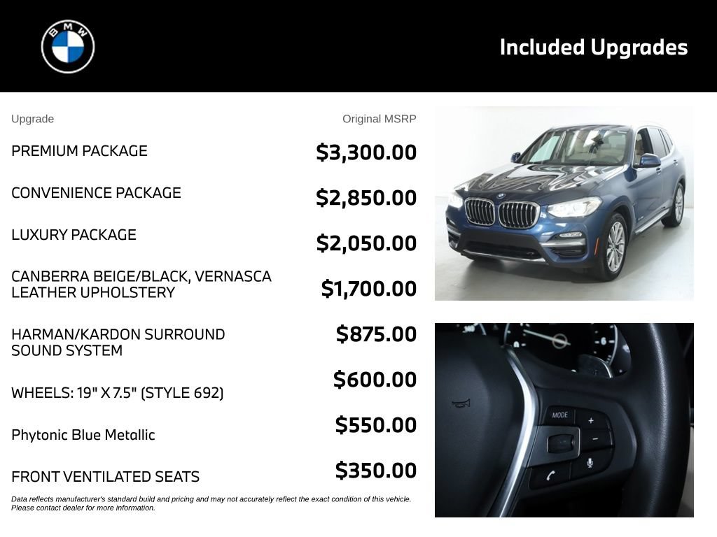 Used 2018 BMW X3 xDrive30i AWD/4WD image 4