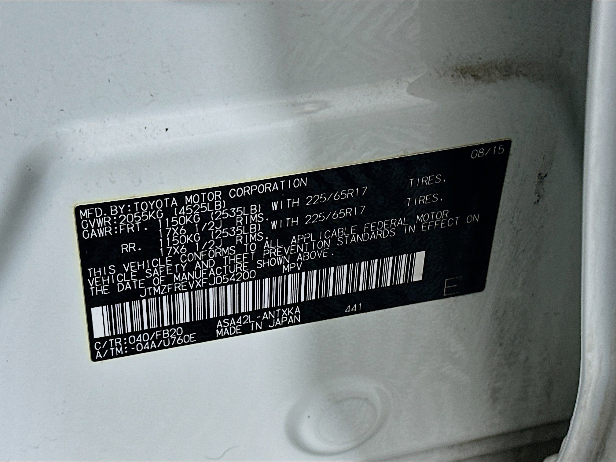 Used 2015 Toyota RAV4 LE FWD image 12