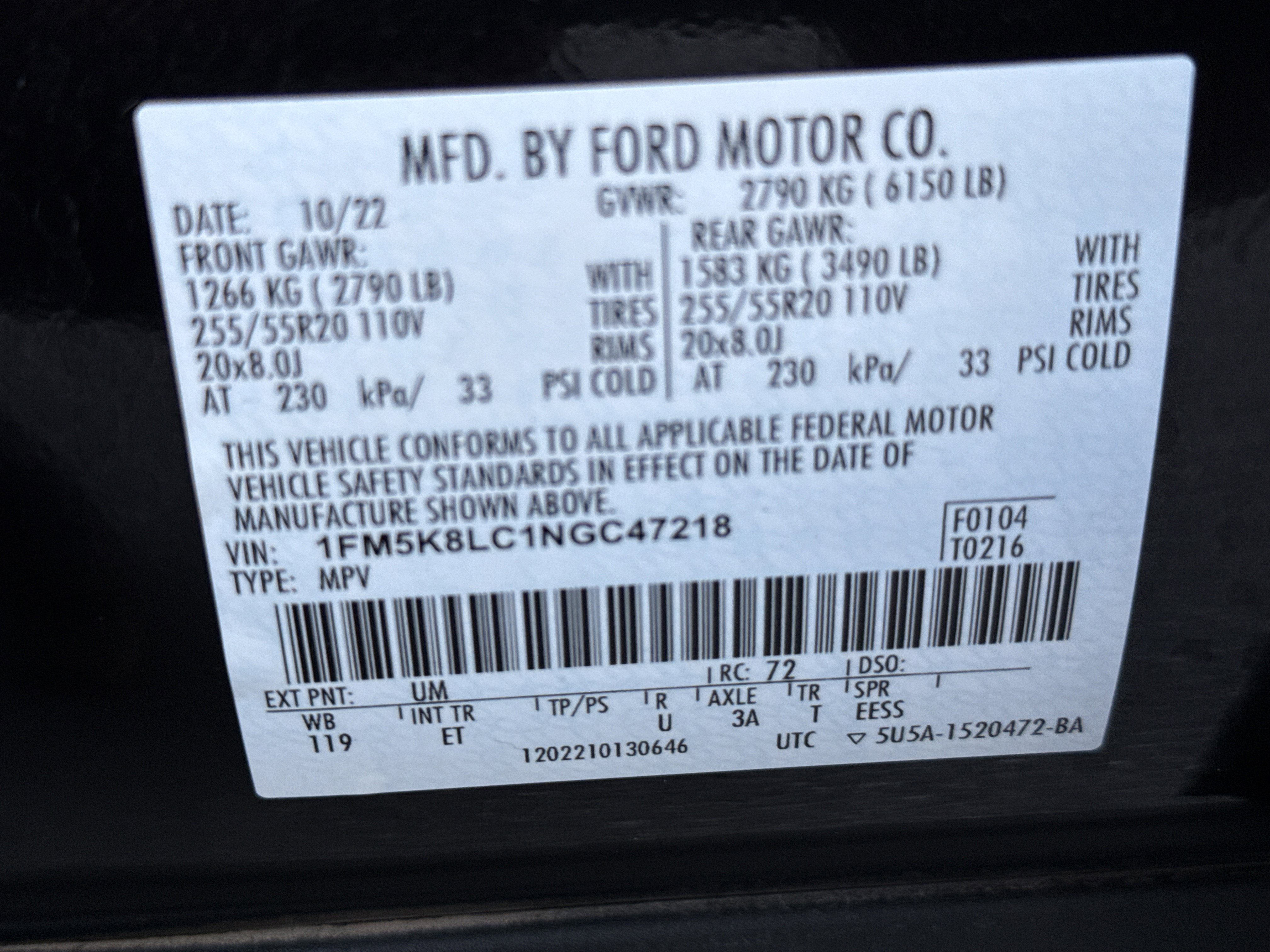 Used 2022 Ford Explorer King Ranch w/ Technology Package image 35