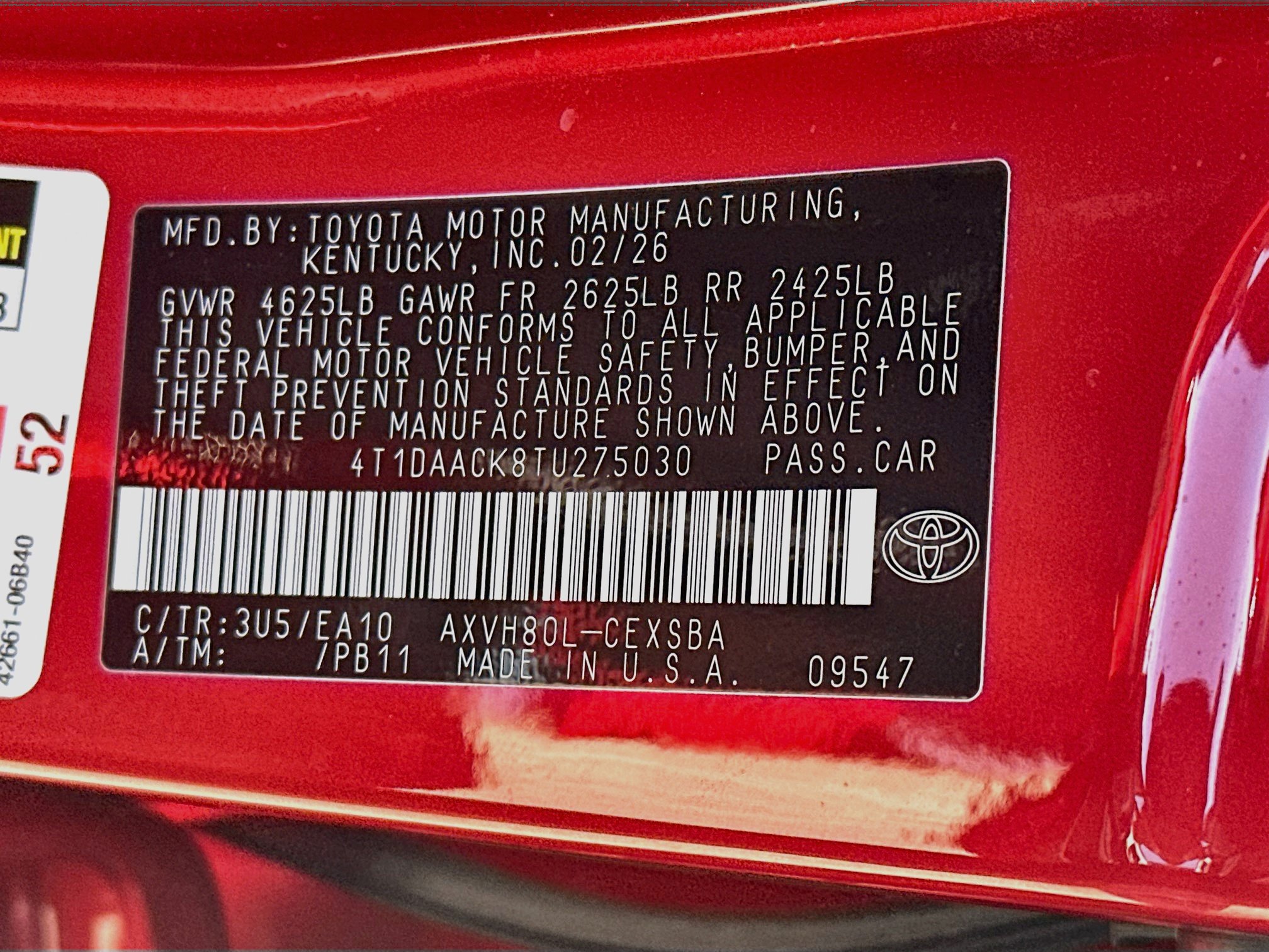 Used 2026 Toyota Camry SE FWD image 12