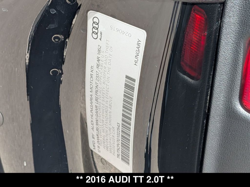 Used 2016 Audi TT 2.0T AWD/4WD image 28