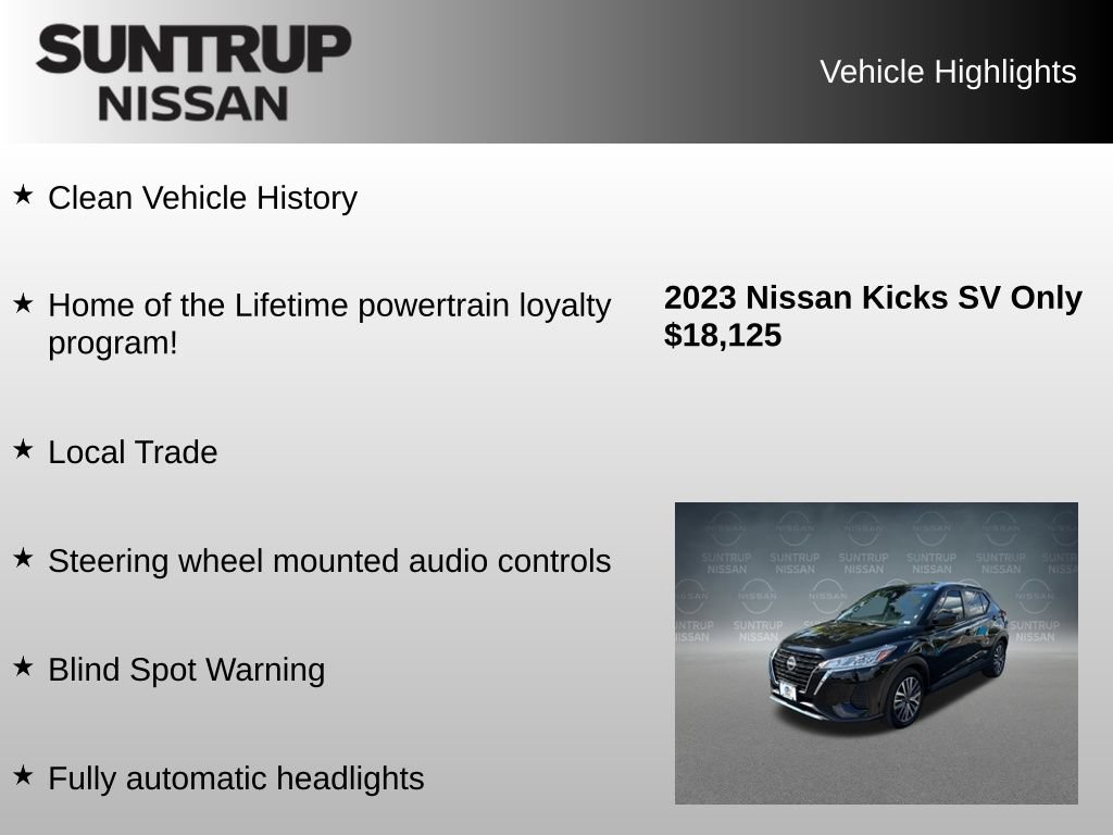 Used 2023 Nissan Kicks SV FWD image 8