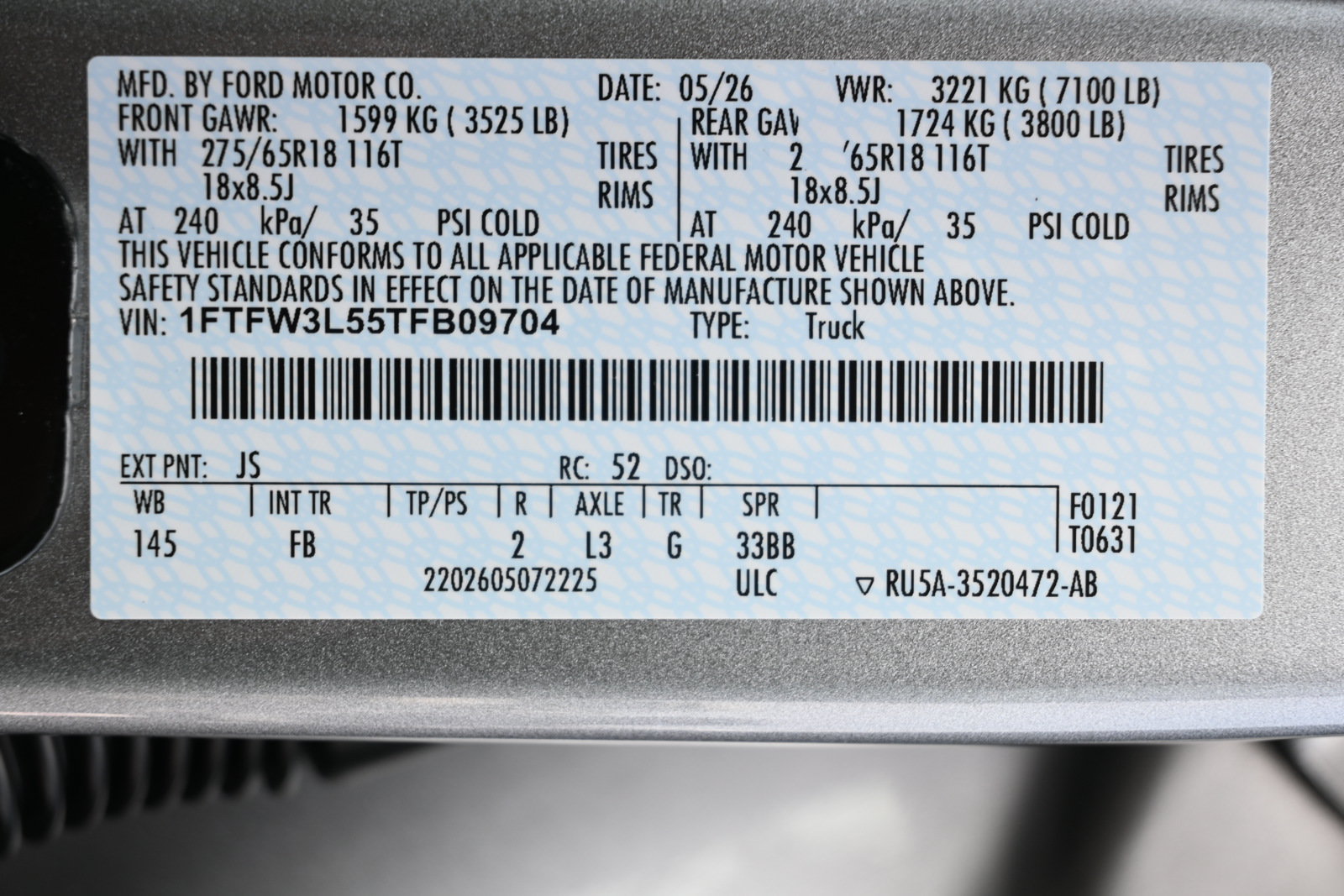 New 2026 Ford F150 XLT w/ Equipment Group 302A MID AWD/4WD image 50