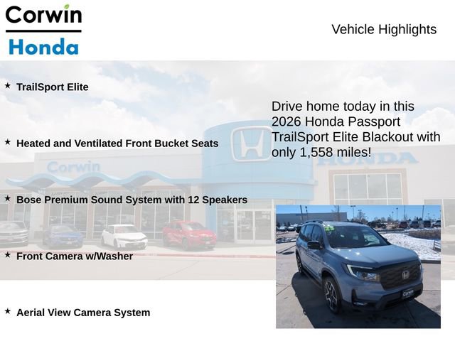 Used 2026 Honda Passport TrailSport Elite image 6