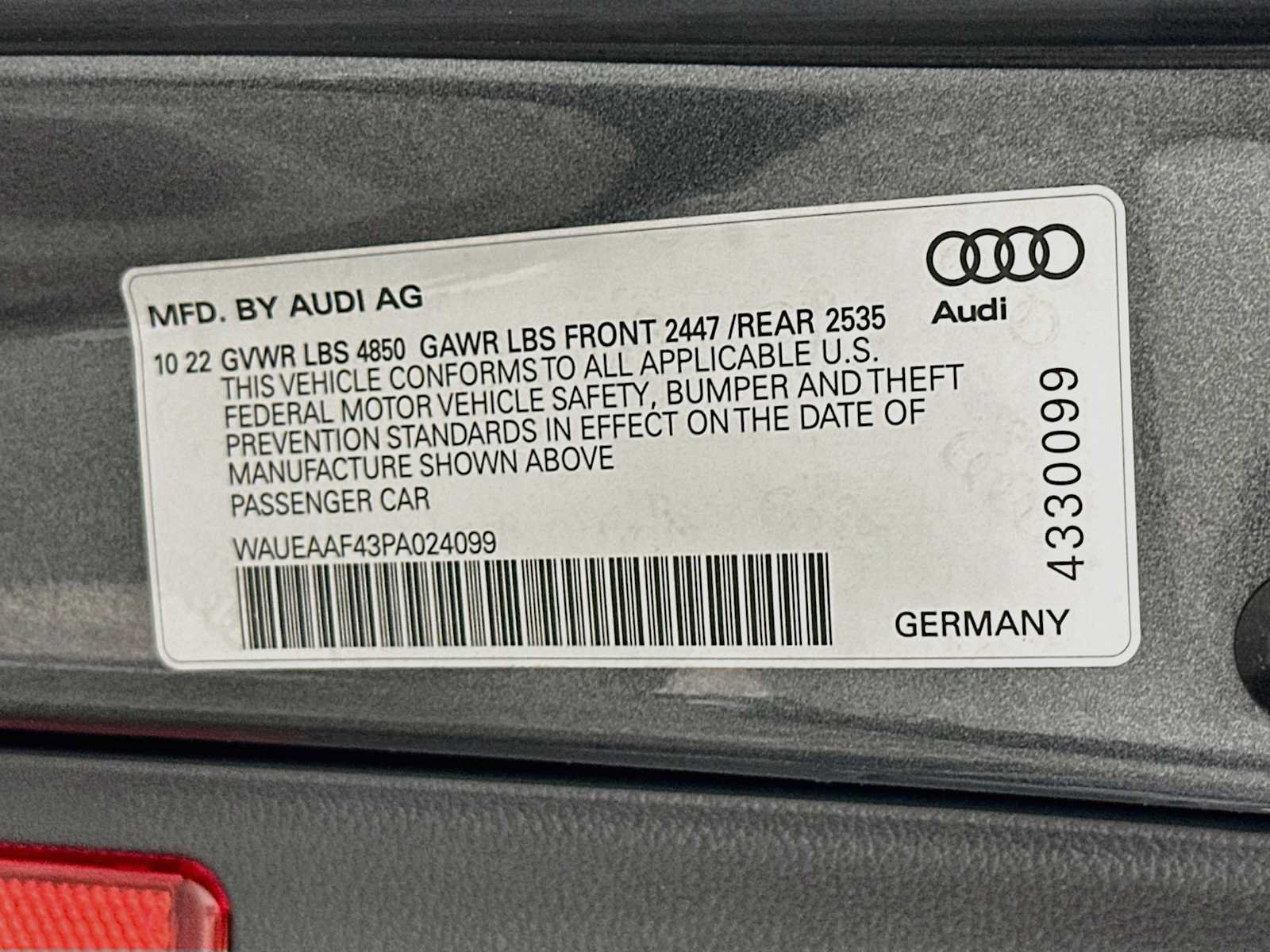 Certified 2023 Audi A4 2.0T Premium Plus w/ Premium Plus Package AWD/4WD image 30