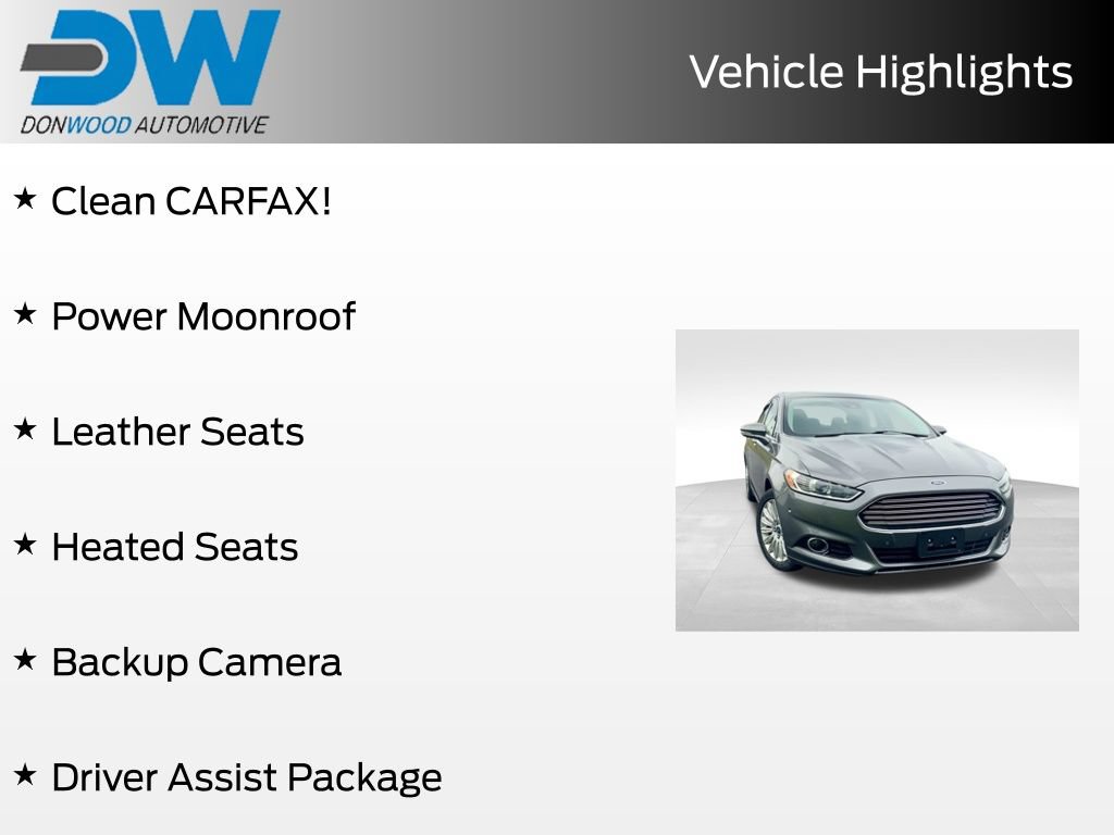 Used 2013 Ford Fusion Energi Titanium w/ Driver Assist Pkg FWD image 6