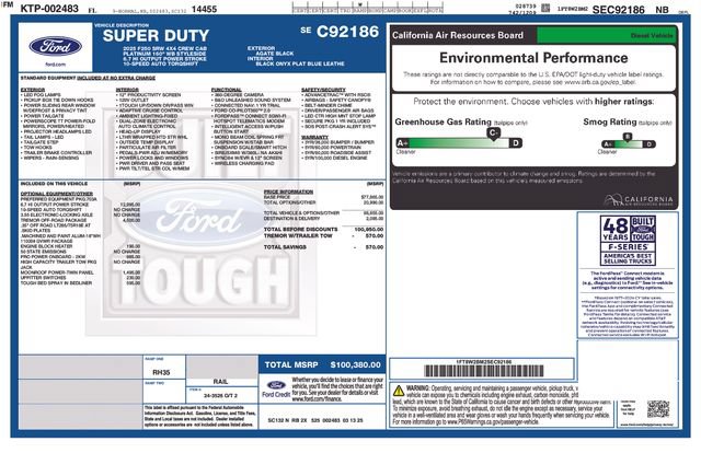 Used 2025 Ford F250 Platinum w/ Tremor Off-Road Package AWD/4WD image 2