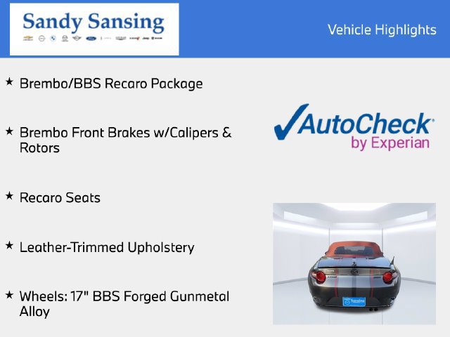 Used 2018 MAZDA MX-5 Miata Club w/ Brembo/BBS Recaro Package RWD image 7