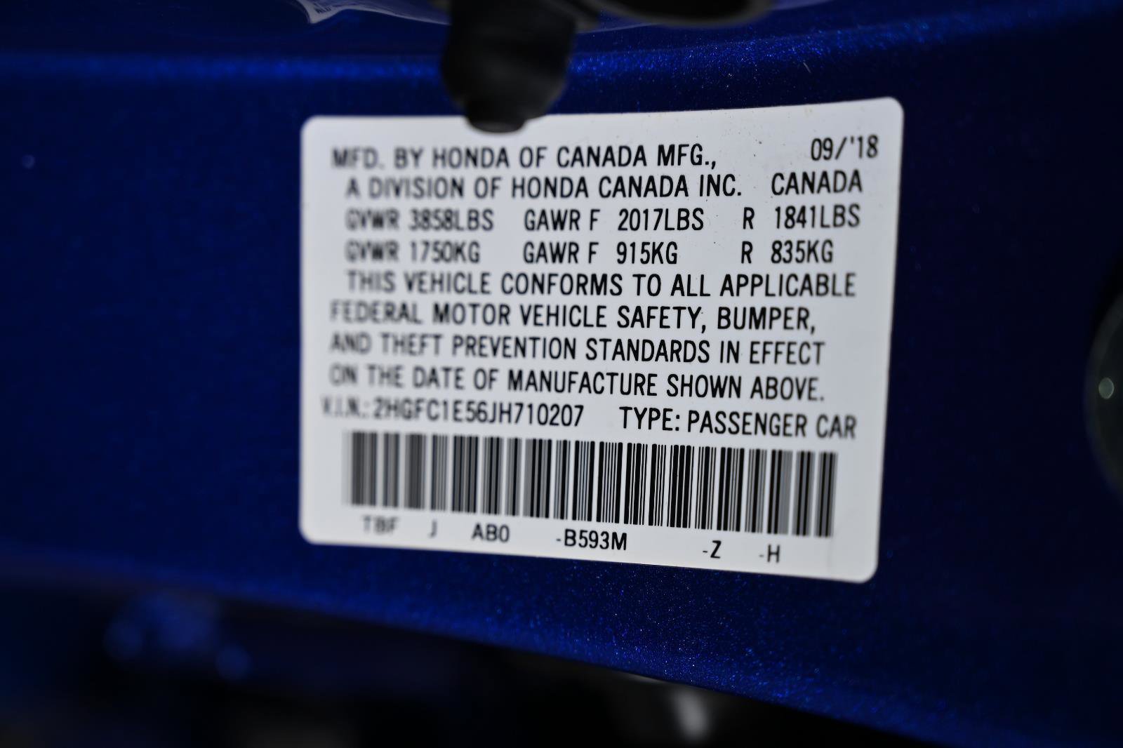 Used 2018 Honda Civic Si image 46