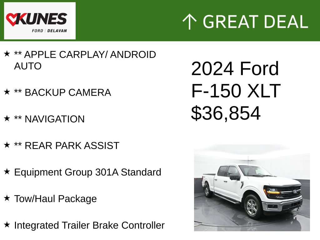 Used 2024 Ford F150 XLT w/ Tow/Haul Package AWD/4WD image 2