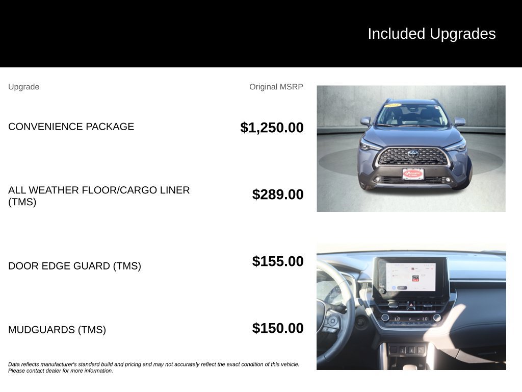 Used 2024 Toyota Corolla Cross XLE w/ Convenience Package AWD/4WD image 37