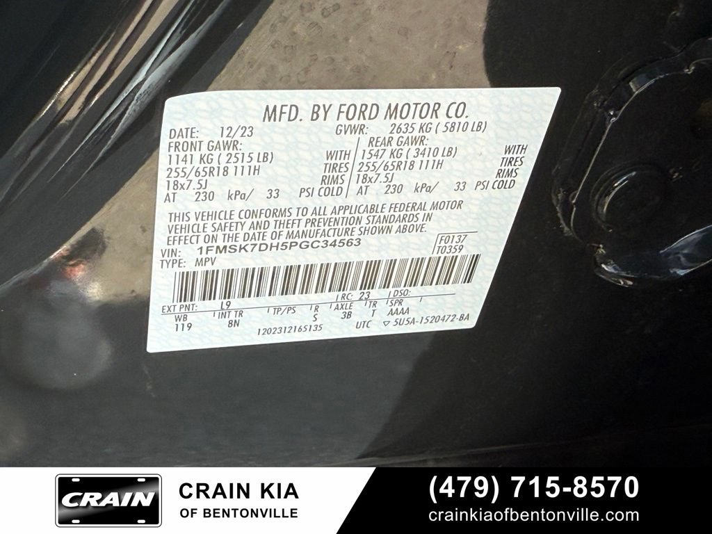 Used 2023 Ford Explorer XLT RWD image 37