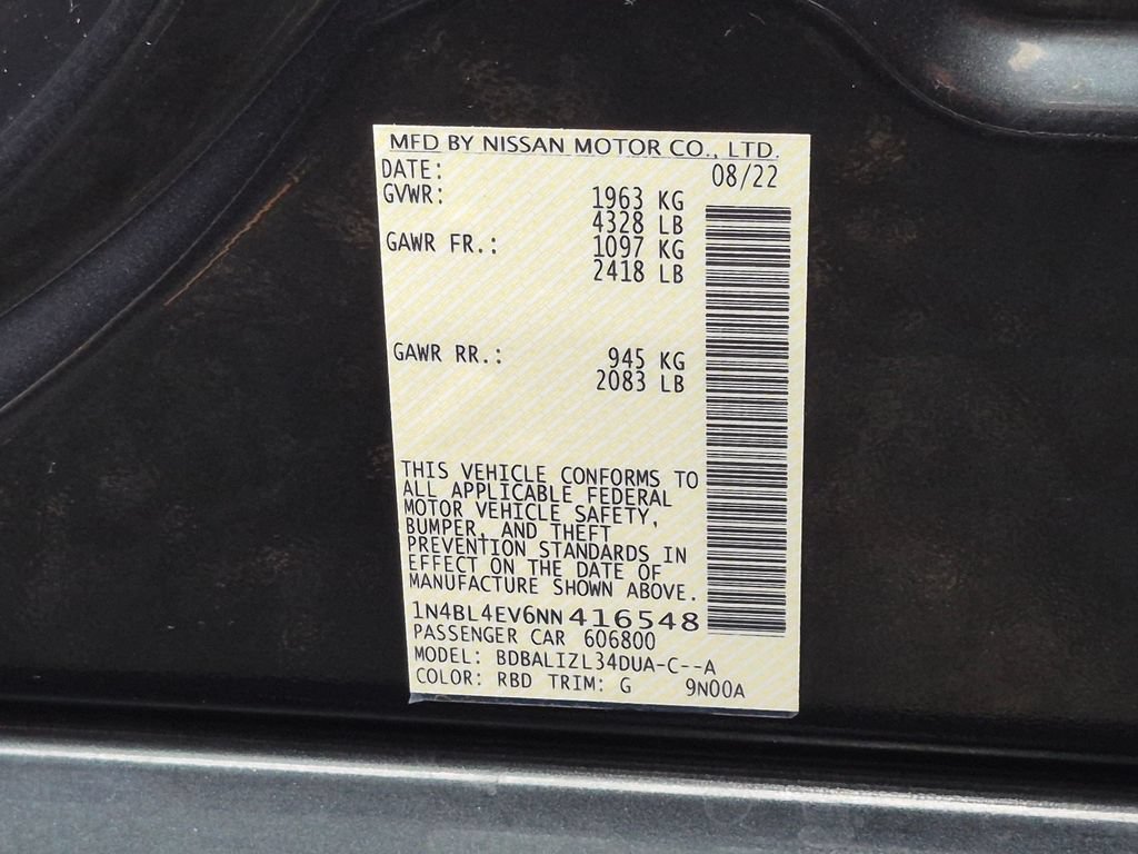 Used 2022 Nissan Altima 2.5 SL FWD image 30