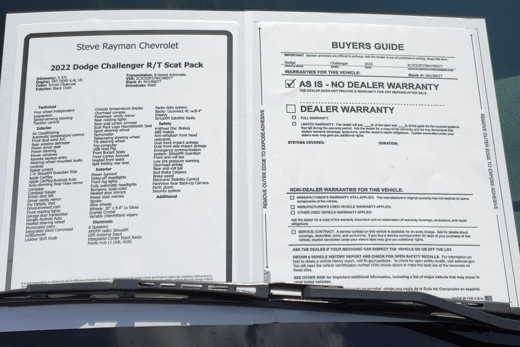 Used 2022 Dodge Challenger R/T Scat Pack RWD image 24