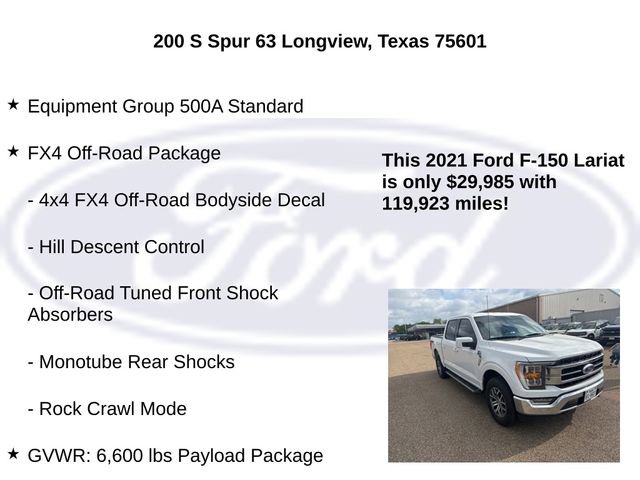 Used 2021 Ford F150 Lariat w/ FX4 Off-Road Package image 5