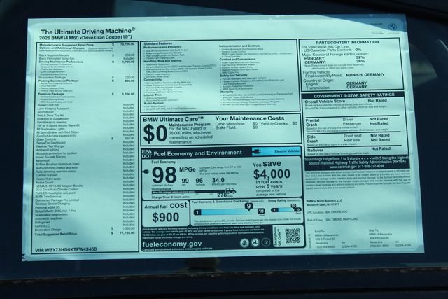 New 2026 BMW i4 M60 w/ Premium Package image 2