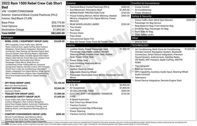 Used 2022 RAM 1500 Rebel w/ Rebel Level 2 Equipment Group AWD/4WD image 2